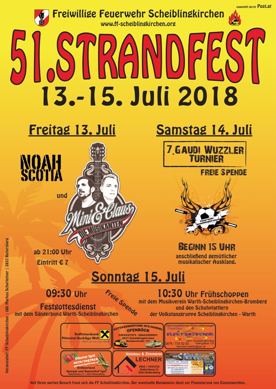13. - 15. Juli | Strandfest